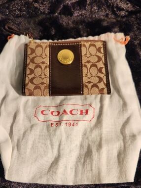 Coach Coin Bag With Vintage Dust Bag